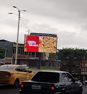 Pantalla LED en Av. Malecón, Av. la Cultura, Manta