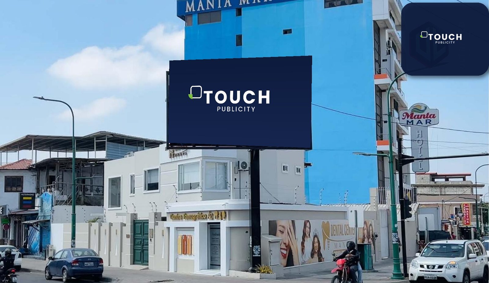 Pantalla LED en Av. Flavio Reyes, Manta