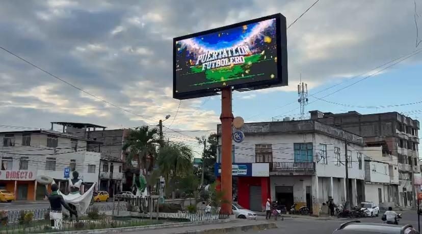Pantalla de valla digital en Pedro Vicente Maldonado y Guayas