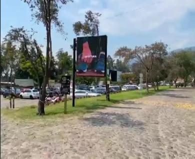 Pantalla LED en El Potrero de Lumbisí